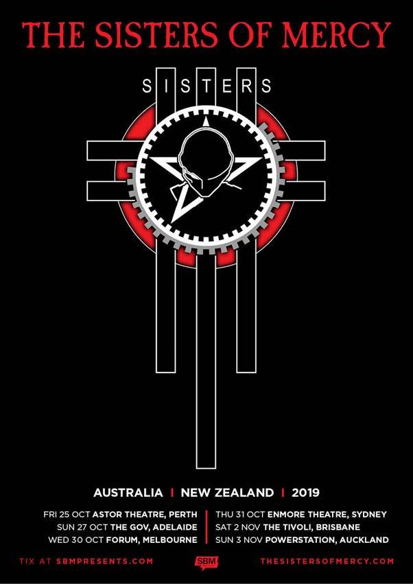The Sisters Of Mercy Australia & New Zealand tour 2019
