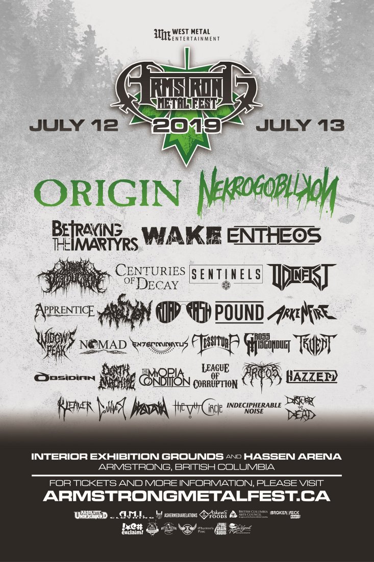 Armstrong MetalFest announces 2019 line up with Origin, Nekrogoblikon