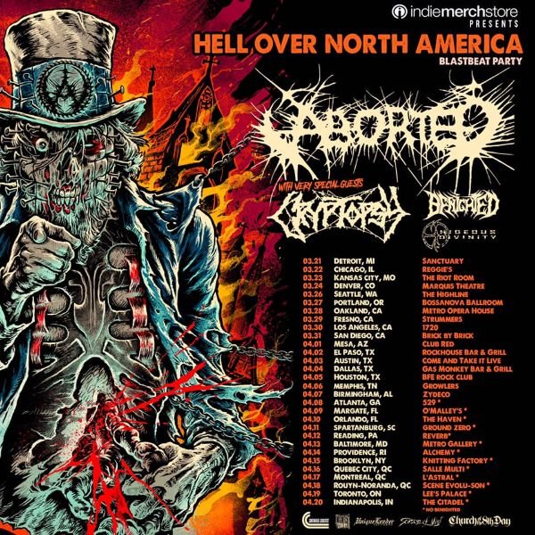 Cryptopsy / Aborted tour