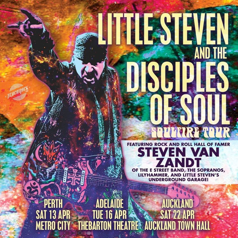 Little Steven and the Disciples of Soul announce Perth & Adelaide shows