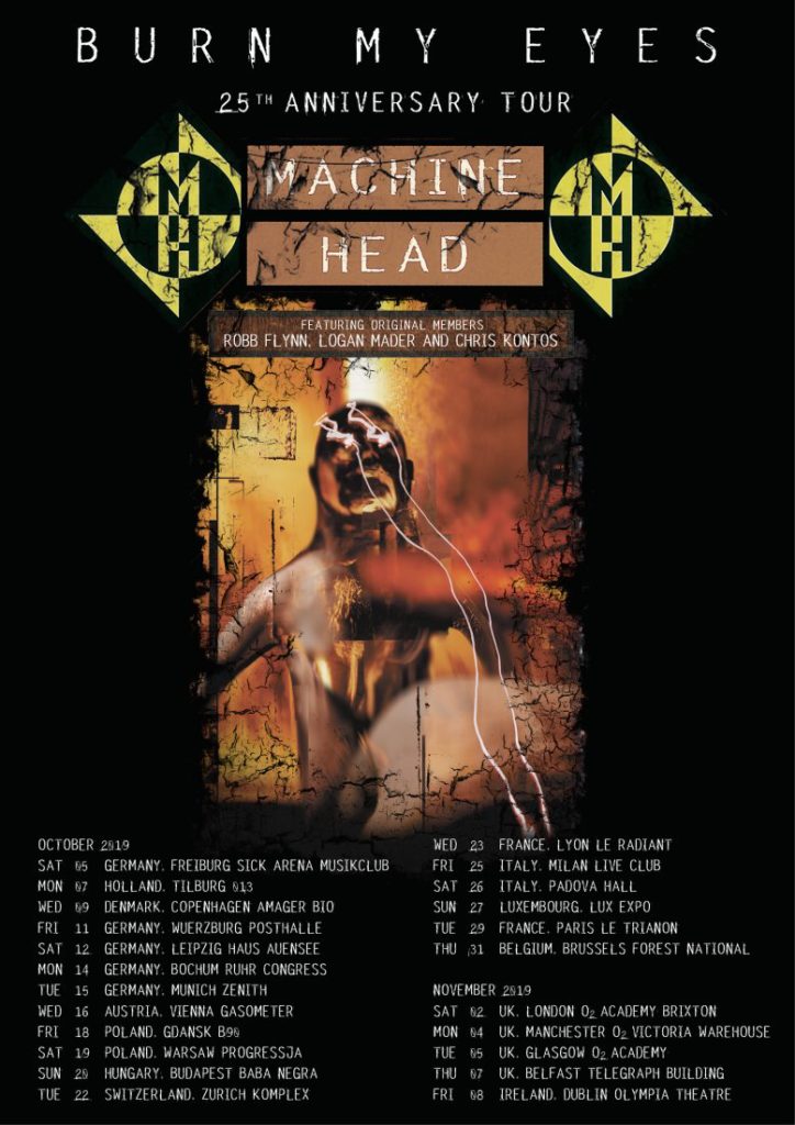 Machine Head Europe tour 2019