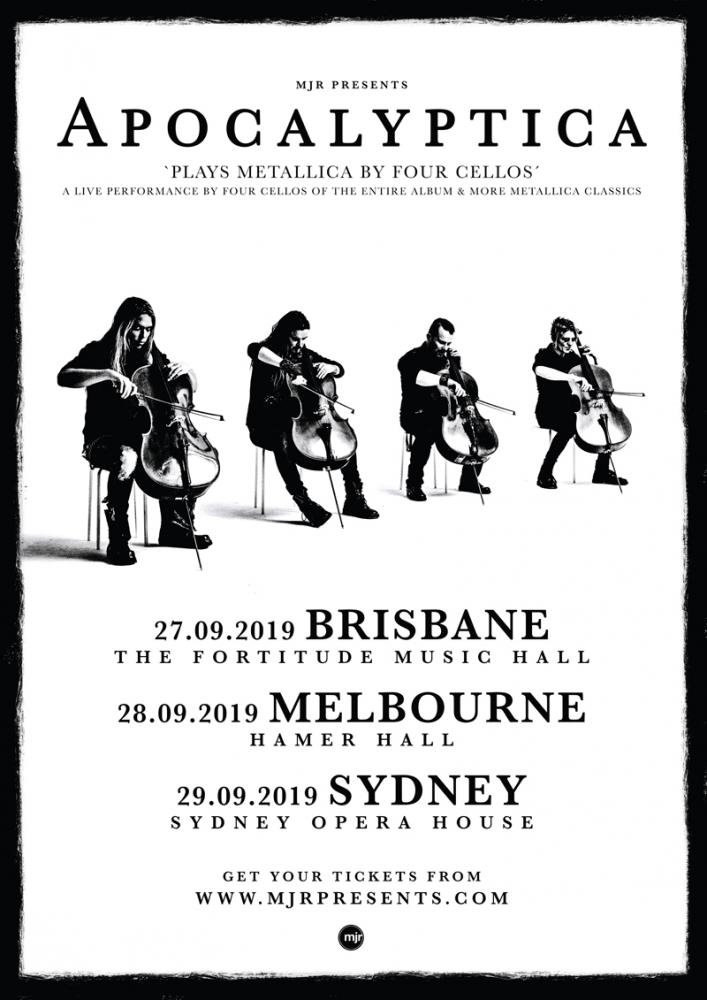 Apocalyptica Australia tour 2019