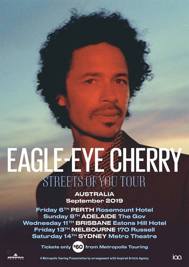 Eagle Eye Cherry Australia tour 2019