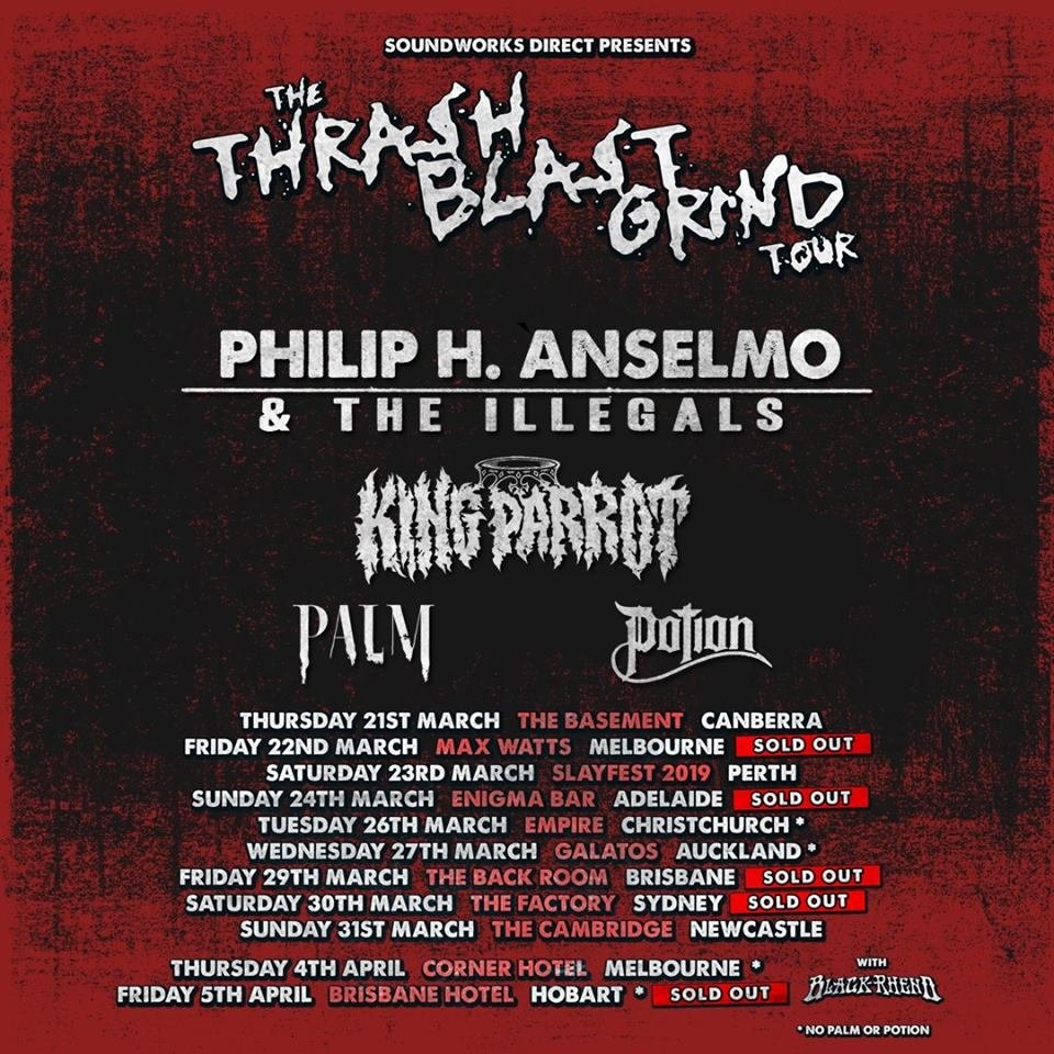 Phil Anselmo & The Illegals | Thrash Blast & Grind tour 2019