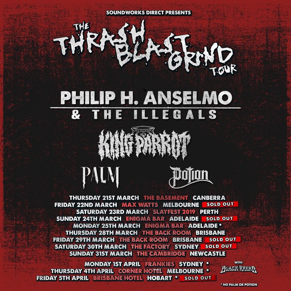 Thrash, Blast & Grind tour 2019