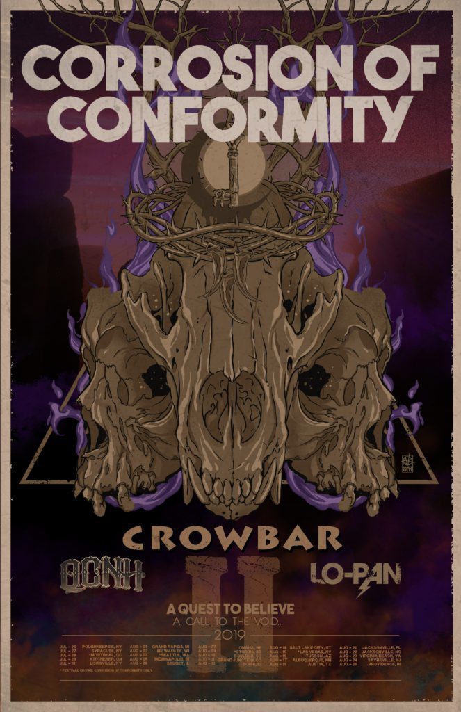 Corrosion Of Conformity North American tour 2019