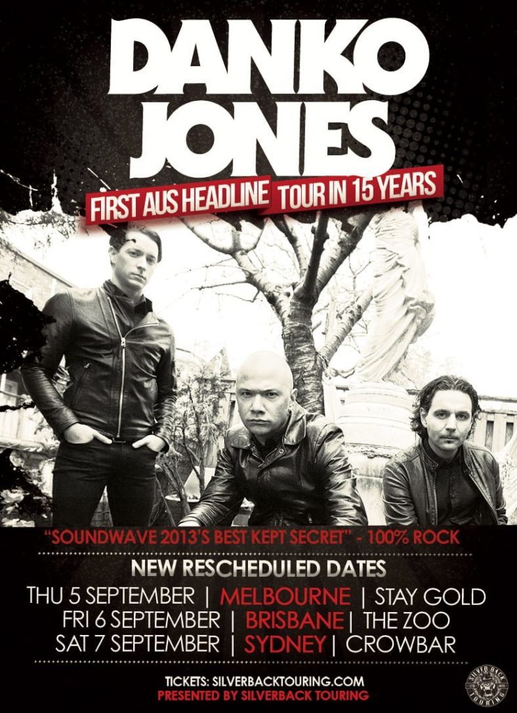 Danko Jones Australia tour 2019