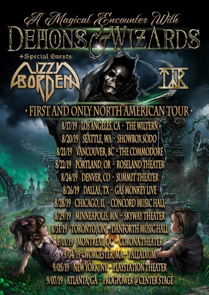 LIZZY BORDEN w/ Demons & Wizards, Týr tour