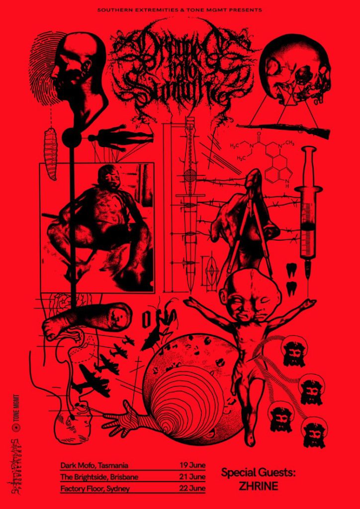 Dragged Into Sunlight Austrlaia tour 2019