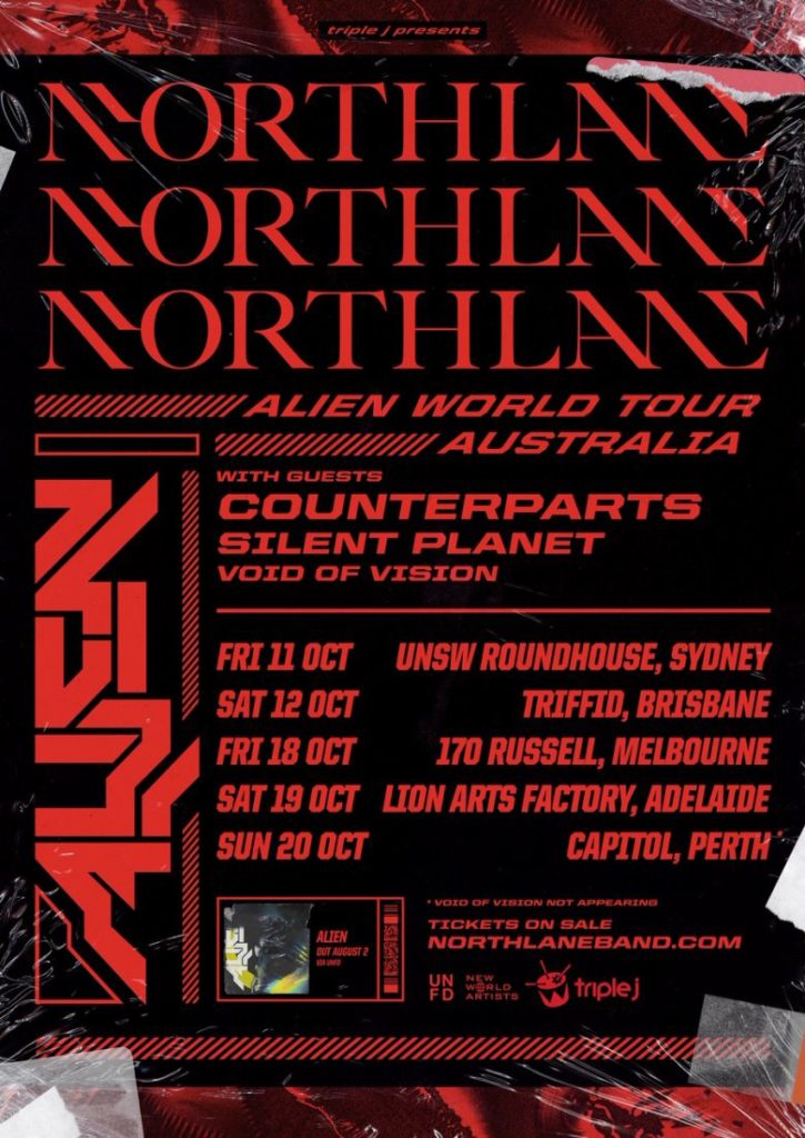 Northlane Australia tour 2019