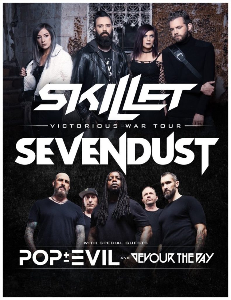 Skillet - Sevendust US tour 2019