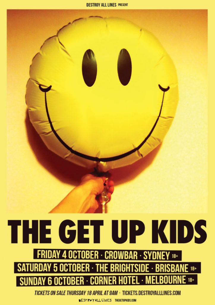 The Getup Kids Australian tour 2019