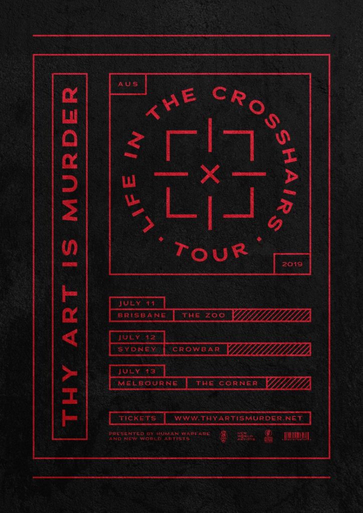 Thy Art Is Murder tour 2019