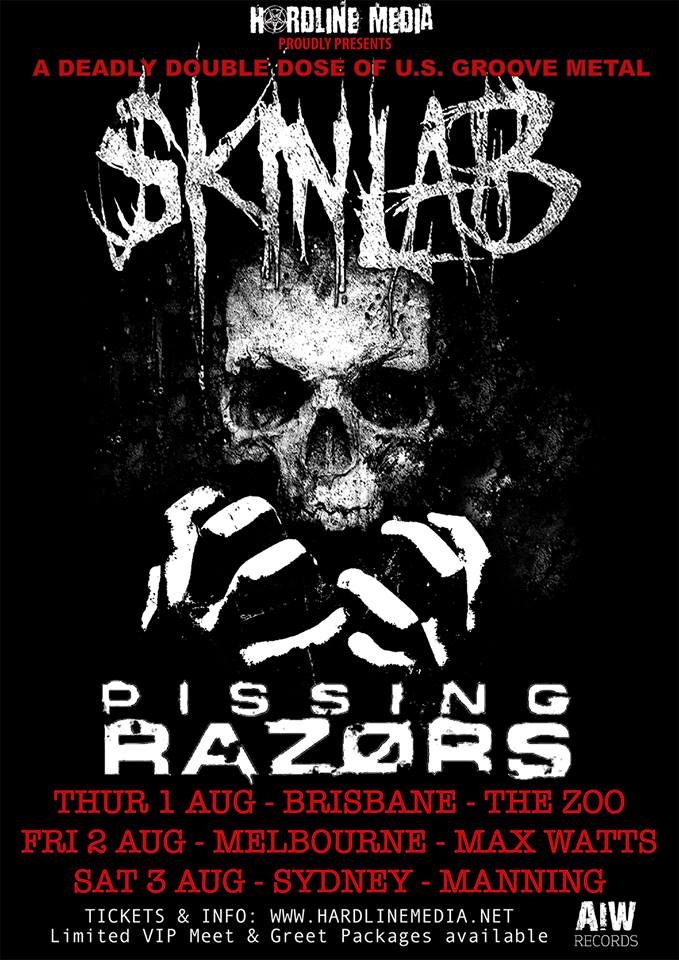 Skinlab / Pissing Razors Australia tour 2019