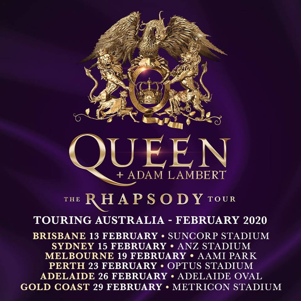 Queen & Adam Lambert - Australia tour 2020