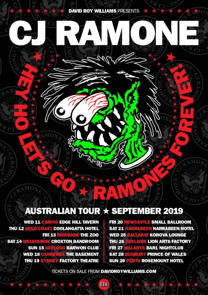 CJ Ramone Australia tour 2019
