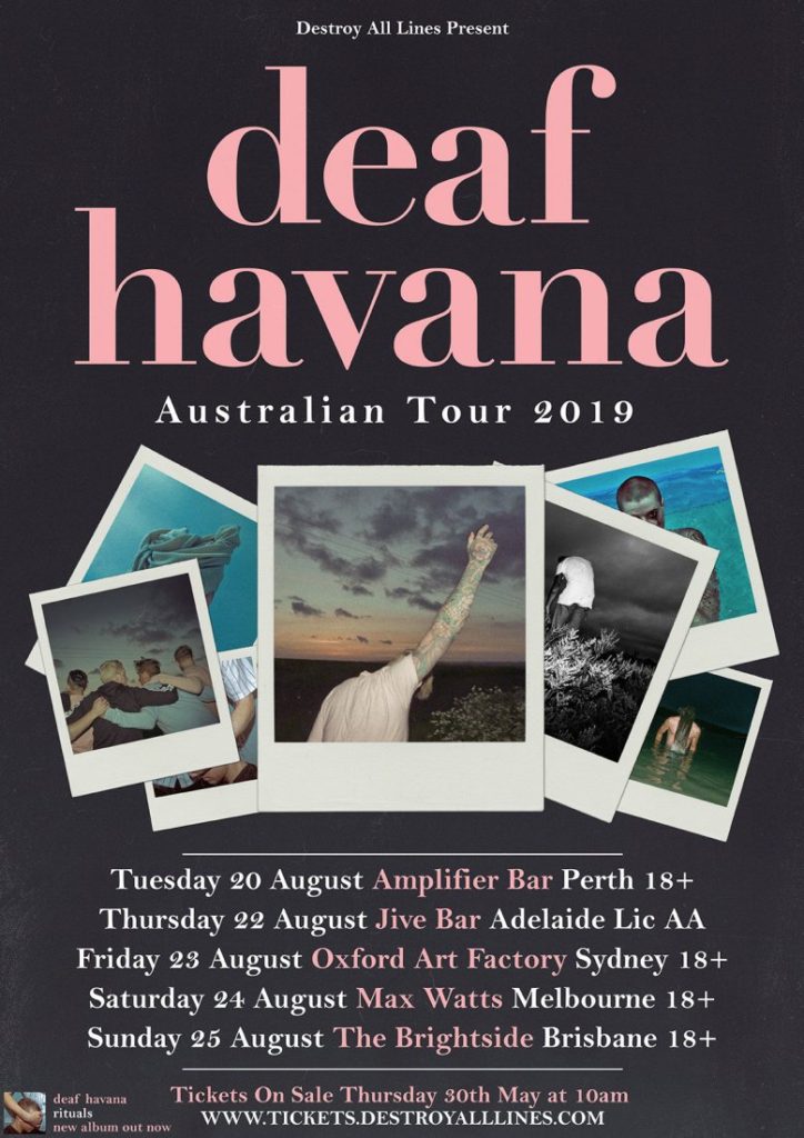 Deaf Havana Australia tour 2019