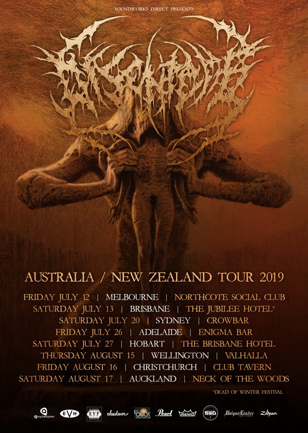 Disentomb Australia & New Zealand tour 2019