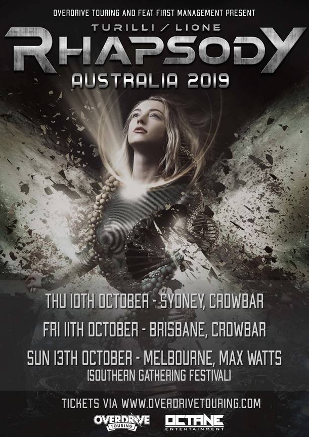 Rhapsody Australia tour 2019