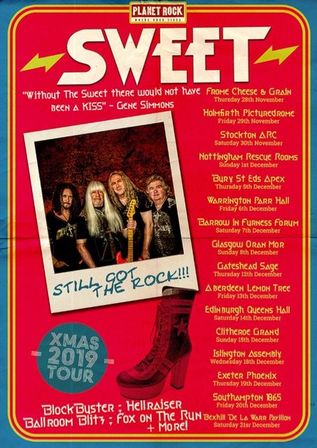 The sweet UK tour 2019