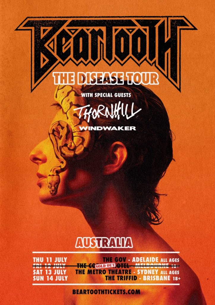 Beartooth Australia tour 2019