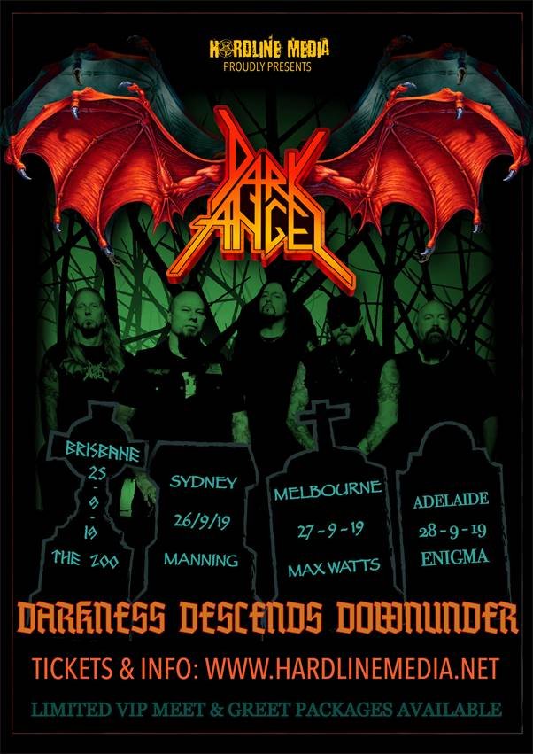 Dark Angel Australia tour 2019