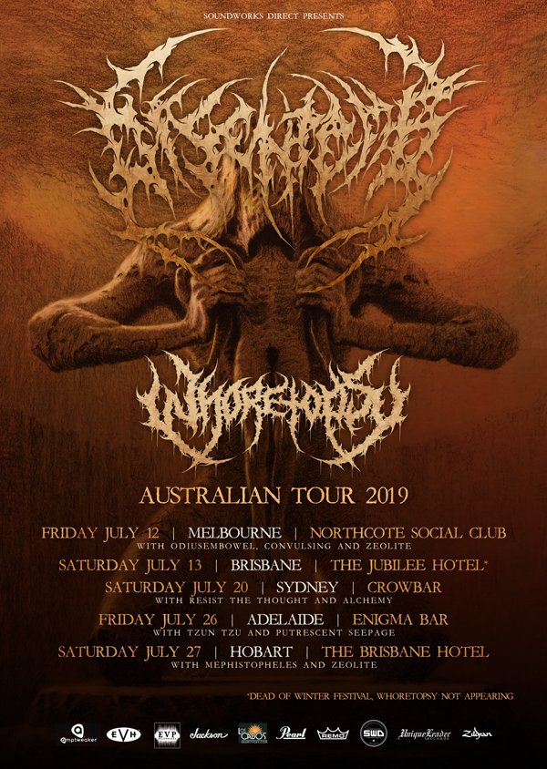 Disentomb Australia tour 2019