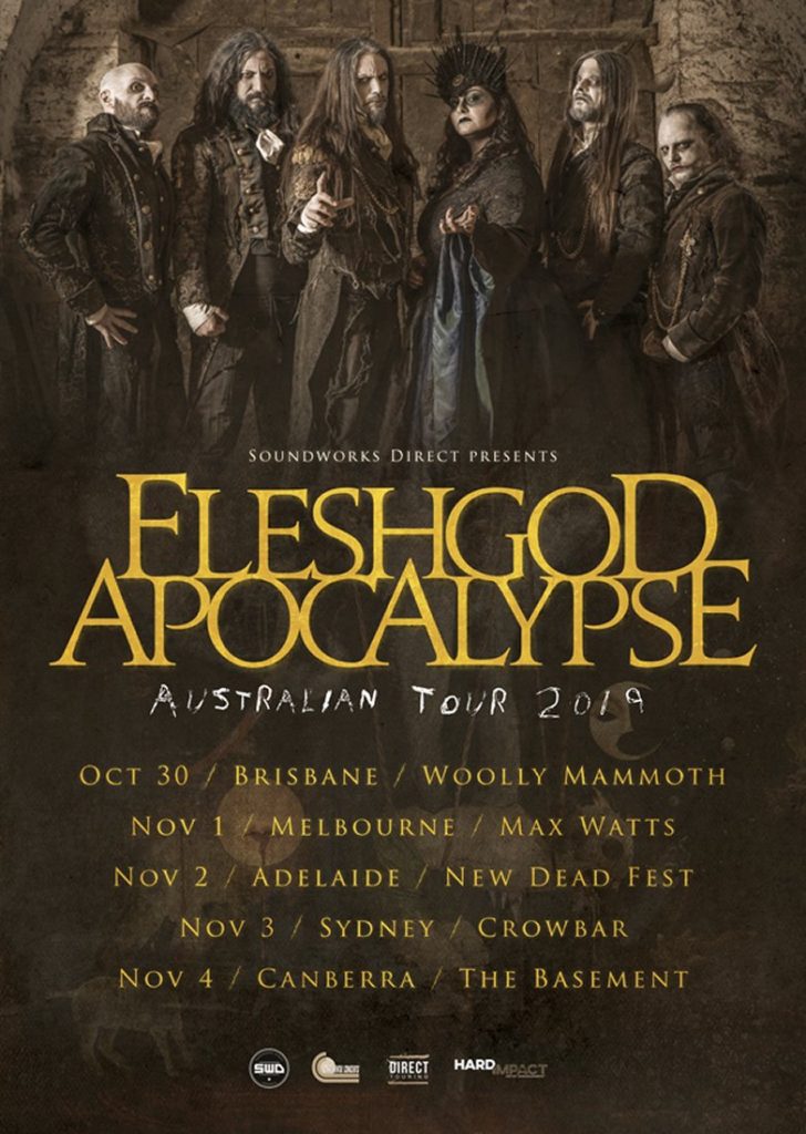 Fleshgod Apocalypse Australia tour 2019