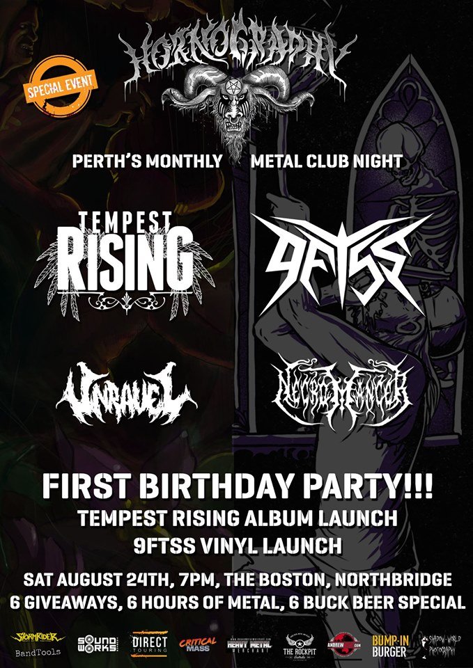 Hornography Perth Monthly Metal Club - August 2019