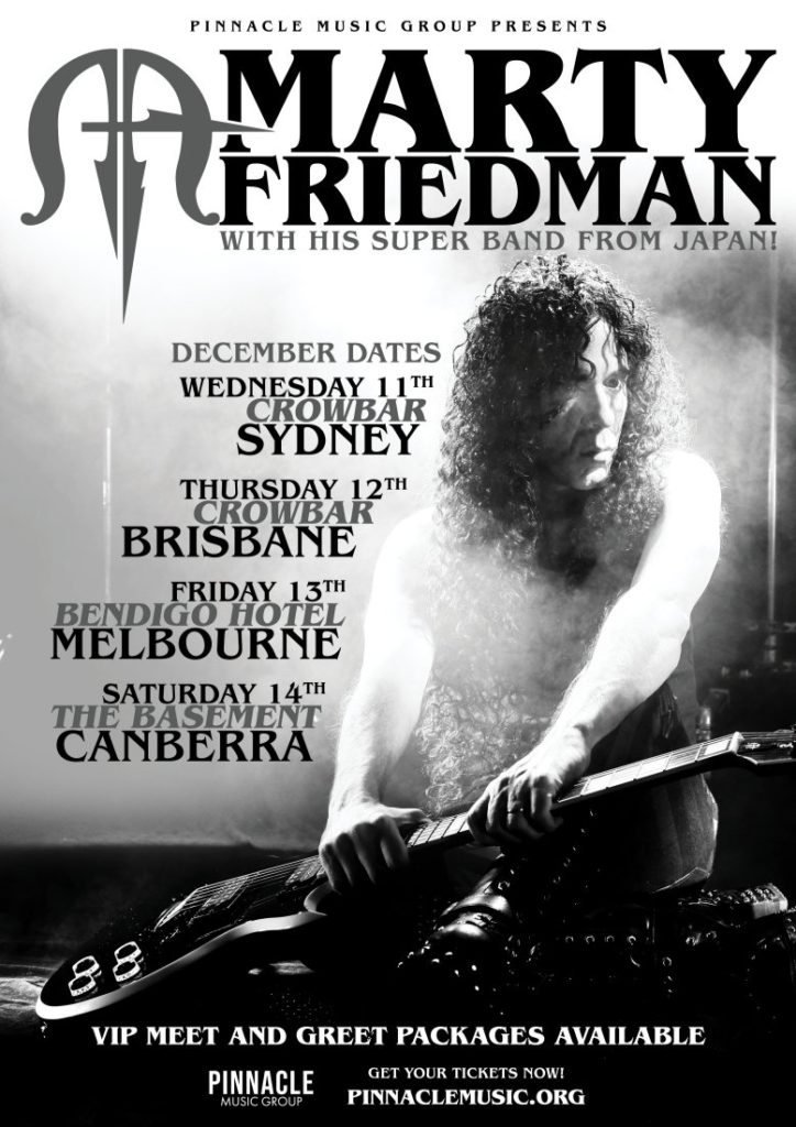 Marty Friedman Australia tour 2019