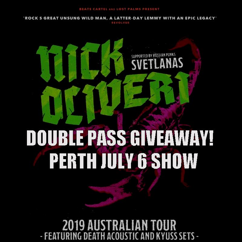 Nick Oliveri Australia tour 2019