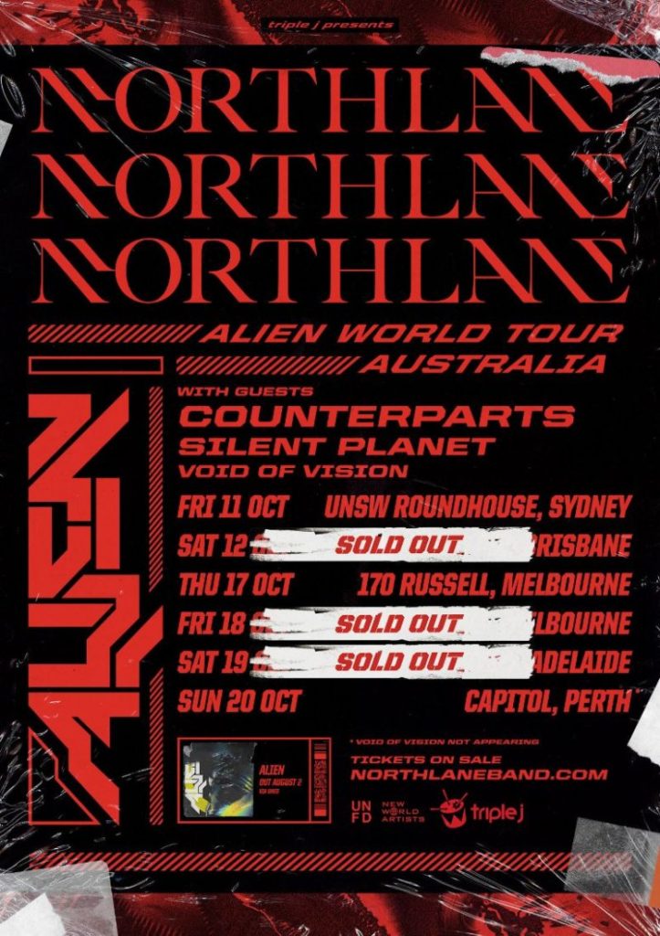Northlane Australia tour 2019