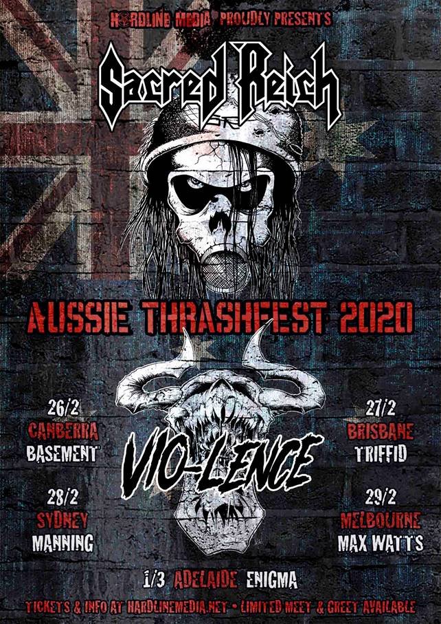 Sacred Reich - Vio-lence Australia tour 2019