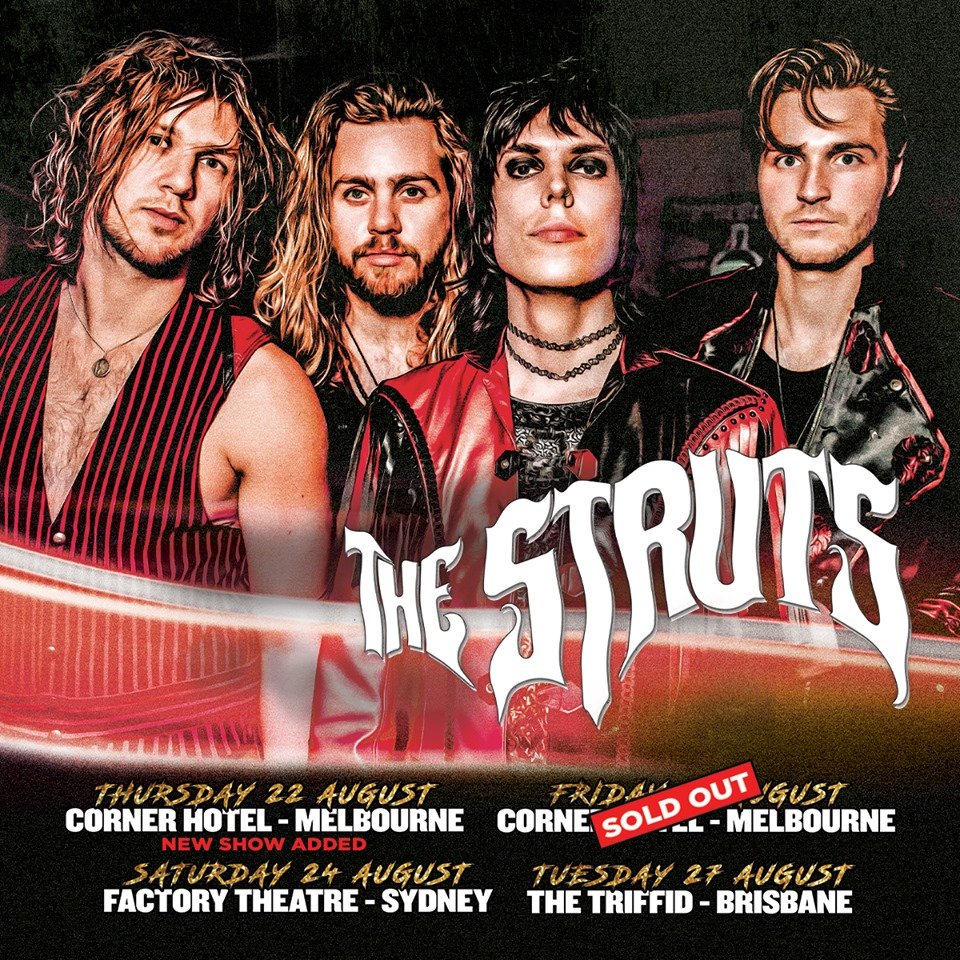 The Struts Australian tour 2019