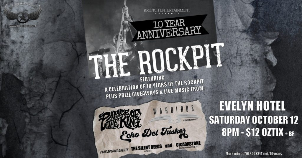 Rockpit 10th Birthday Show Melbourne