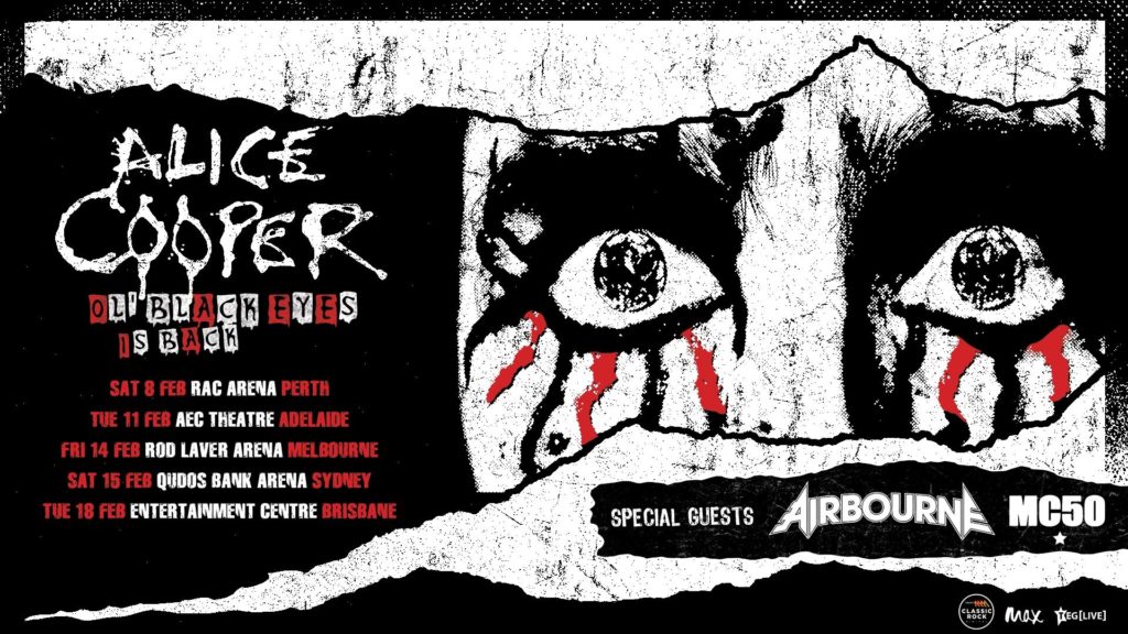 Alice Cooper Australia tour 2020