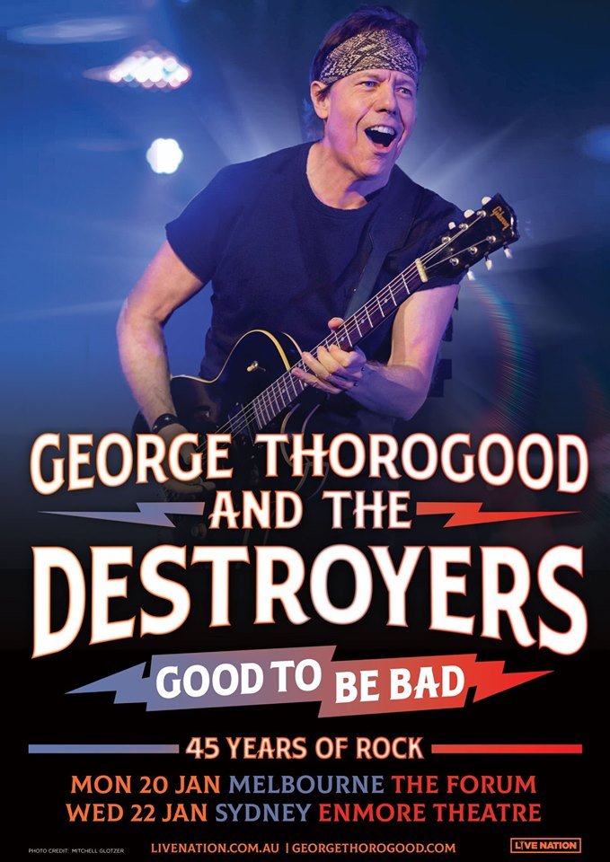George Thorogood and the Destroyers Australia tour 2020