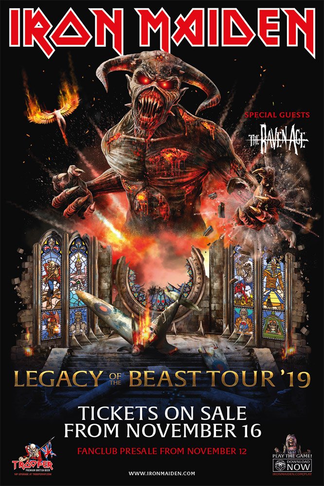 Iron Maiden - Legacy Of The Beast tour 2019