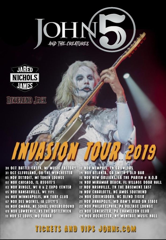 John 5 and the Creatures US tour 2019