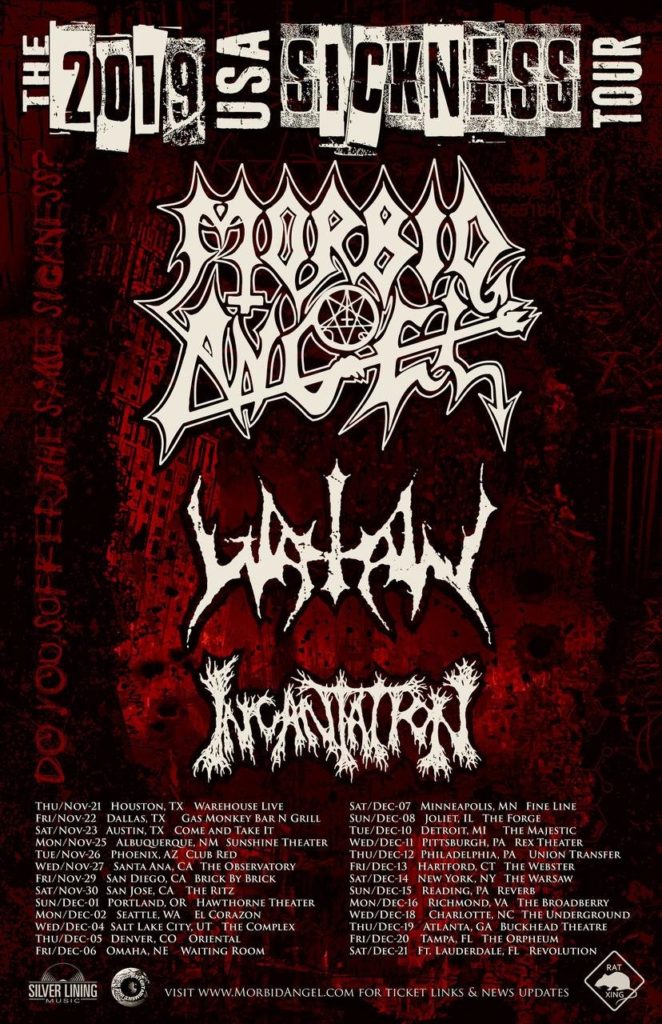 Morbid Angel w/ Watain & Incantation US tour