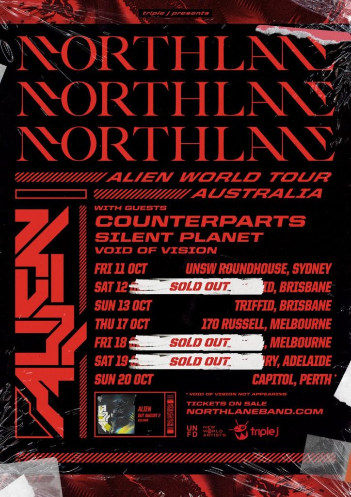 Northlane Australia tour 2019