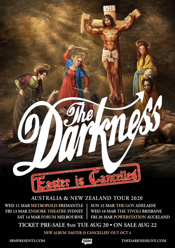 The Darkness Austrlaia & New Zealand tour 2020