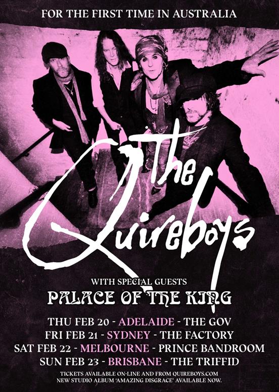 The Quireboys Australia tour 2020