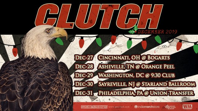 Clutch US Holiday Run Tour 2019