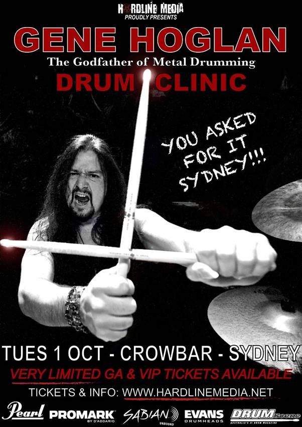 Gene Hoglan drum clinic Sydney