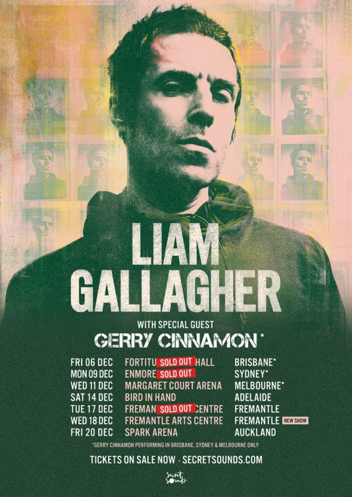 Liam Gallagher Australia & New Zealand tour 2019