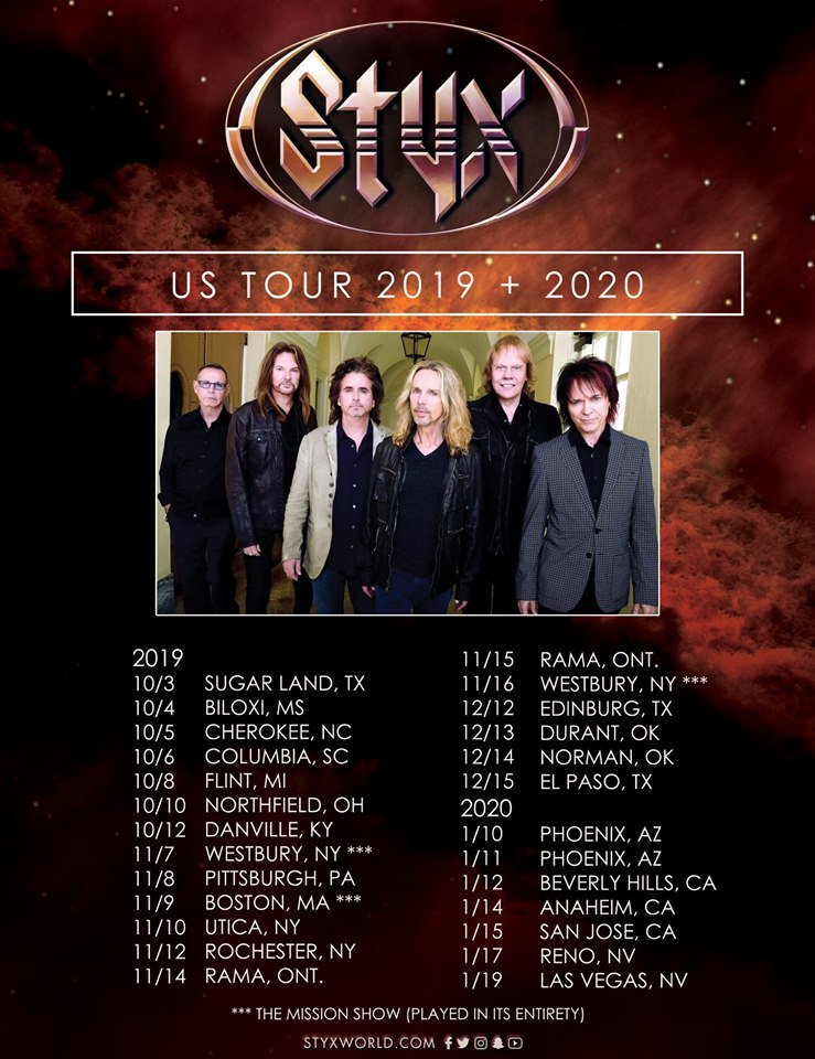 styx members on tour