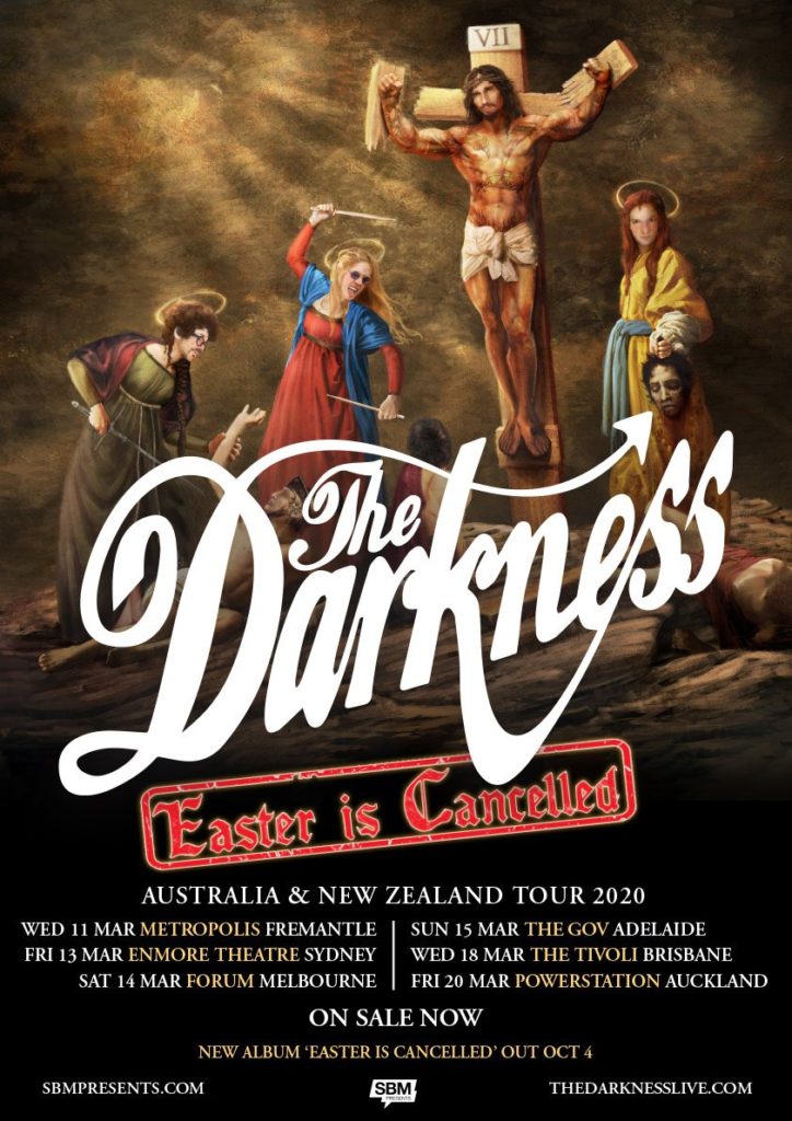 The Darkness Australia & New Zealand tour 2019