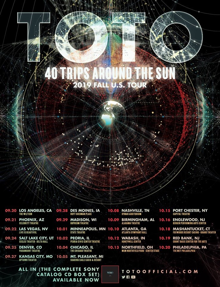 Toto to release '40 Tours Around the Sun' on CD & DVD The Rockpit