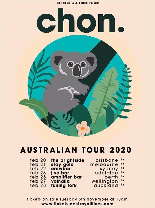 Chon Australia & New Zealand tour 2020